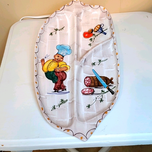 Italian Vintage 1950"s Divided Serving Trays - Picture 4 of 5